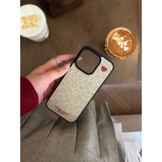 Huiwanju Epoxy พิมพ์เสือดาวน่ารักสําหรับ iPhone17promax เคสโทรศัพท์มือถือ 16pro/15pro/14pro/14/13/12/11/15plus