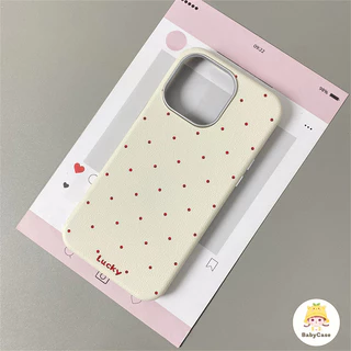 เคสไอโฟน16 17 สำหรับ iPhone 11 17 16 14 15 12 13 Pro Max 7 15 8 16 Plus 17air X XR XS SE2 3 ปกอ่อนลายจุดเล็กสีสันสดใส