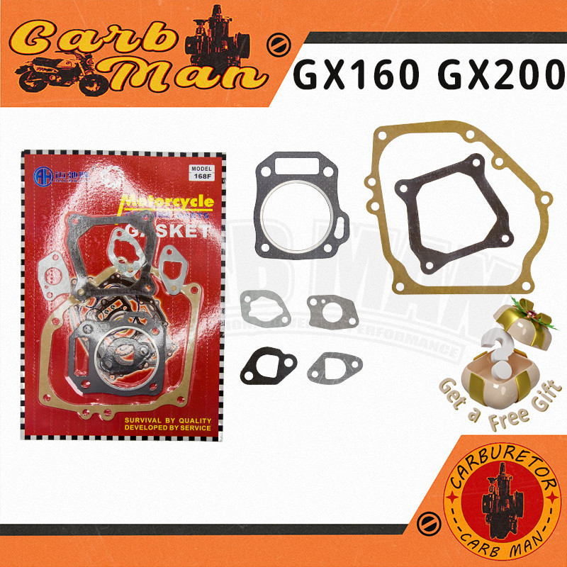 ชุด ประเก็น ปะเก็น GX120 GX160 GX200 เครื่องยนต์เบนซิน 5.5 - 6.5 แรงม้า