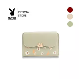 PLAYBOY รุ่น Lys Wallet กระเป๋าสตางค์ผู้หญิง รหัส ST-WAS254PB010 ดีไซน์แบบ2พับ มี 3 สี