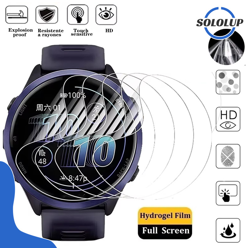แก้วนิรภัย / ฟิล์มอ่อน TPU for Smartwatch Garmin Forerunner 165/Forerunner 55/Forerunner 158 อุปกรณ์ป้องกันหน้าจอ