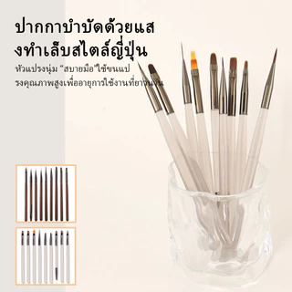 9 ชิ้นแต่งเล็บปากกาตั้งมัลติฟังก์ชั่แต่งเล็บปากกาแปรงสำหรับร่างเส้นและวาดลวดลาย