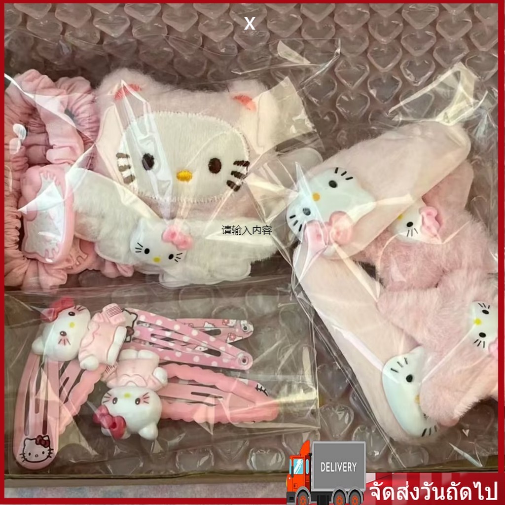 15ชิ้นกิ๊บติดผมชุดเครื่องประดับผมสีชมพูชุดสําหรับของขวัญแฟนกิ๊บติดผมผูกผม