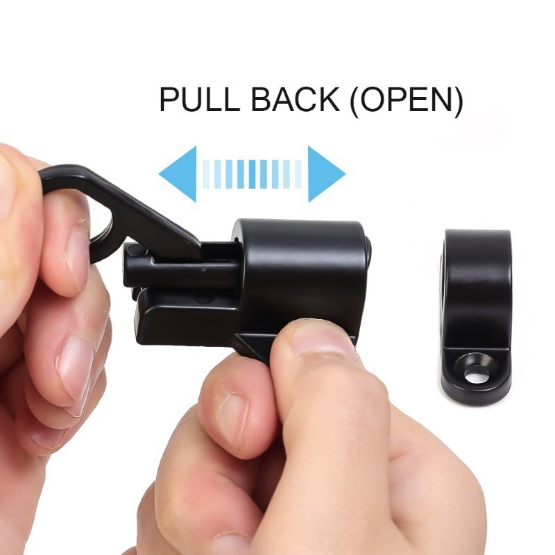 กลอนล็อคประตู หน้าต่าง แบบสปริงเด้งอัตโนมัติ สลักปิดตัวเอง กลอนล็อคประตู แบบสปริงเด้งกลับ ล็อคประตูอลูมิเนียมอัลลอยด์ - รูปที่ 4