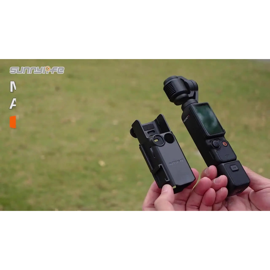 Sunnylife Osmo Pocket4/3 สายคล้องมือขยาย Mobile Teleprompter Mount อุปกรณ์เสริมกรอบป้องกันรองเท้าเย็น ราคา ถูกที่สุด ดีลบีเคเค แกลเลอรีภาพที่ 6