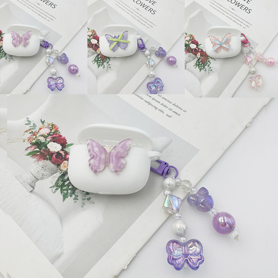 Luxury หูฟังสําหรับ Technics EAH-AZ80 / AZ100 เคสซิลิโคนพร้อม keychian สําหรับ Technics EAH-AZ100 กร