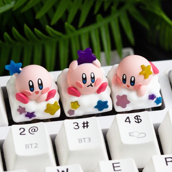 Kirby Series Artisan Keycap ปุ่มกดคีย์บอร์ดสร้างสรรค์ส่วนบุคคลเดี่ยว