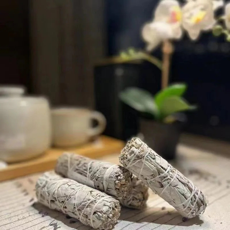 White Sage Bundles 4” inch white sage Smudge Sticks Bulk Organic White Sage Sage for Cleansing Handm
