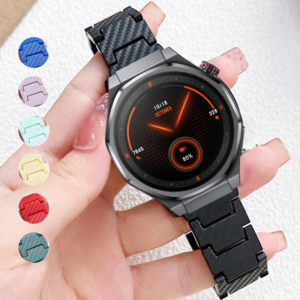 สายคาร์บอนไฟเบอร์สําหรับ HONOR Watch5 Ultra/4 Pro 20 มม. 22 มม. และ GS4/GS3/Magic 2 46 มม. 42 มม.