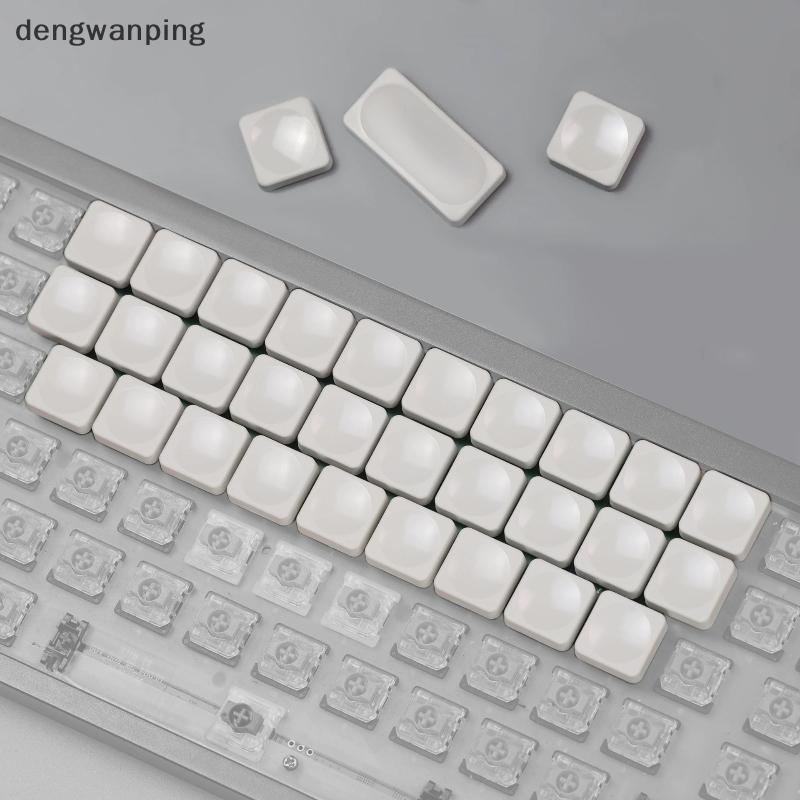 [Dew] 10 ชิ้นสีขาว CFX Low Profile PBT Keycaps สําหรับ Chosfox LCK Low Profile MX Switch Gaming Mech