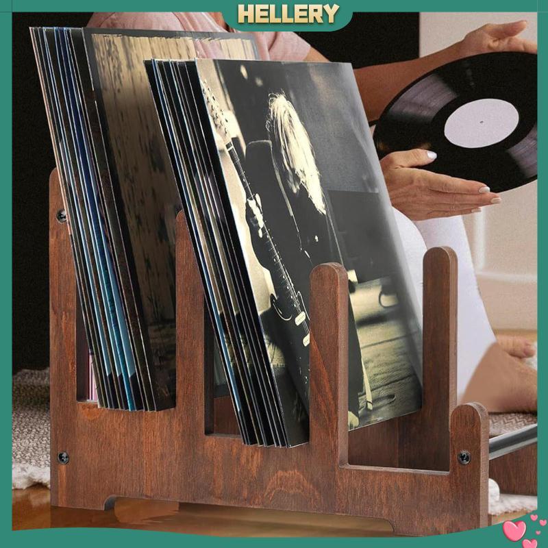 [HelleryTH] Vinyl Records Storage Holder Vinyl Records Organizer for CD Files Study Room