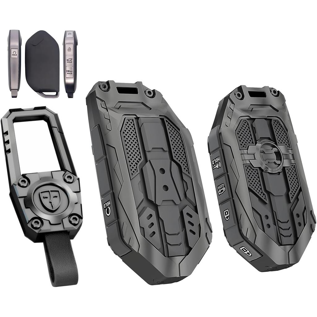 Key fob ฝาครอบพวงกุญแจเหมาะสําหรับ 2023 2024 2025 Kia Telluride Sorento K4 K5 GT-Line Carnival 5 ปุ่