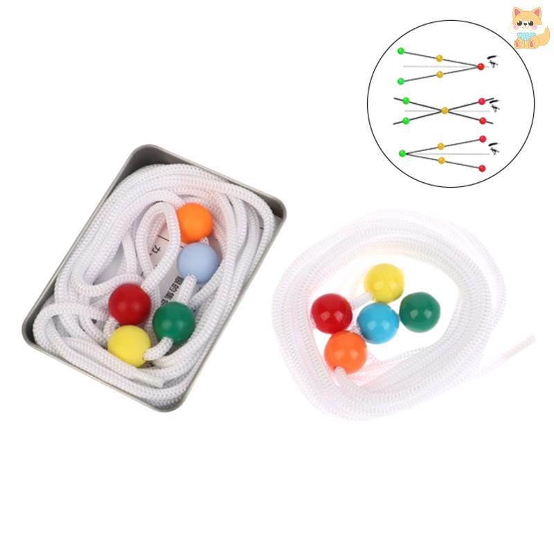 สายบรอก Brock String สำหรับฝึกทักษะการมองเห็นและประสานสายตา 5 ลูกปัด