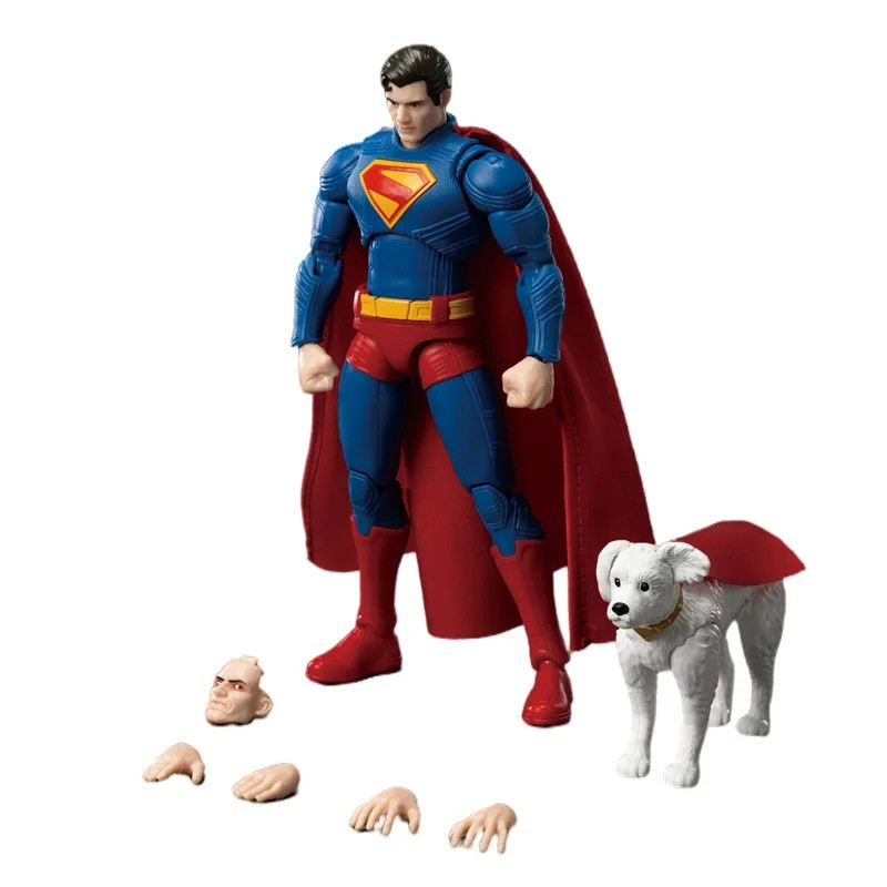 Original DC Superman Action Figure สุนัข Krypto Super Man รูป Face เปลี่ยน Joint เคลื่อนย้ายได้วันเก
