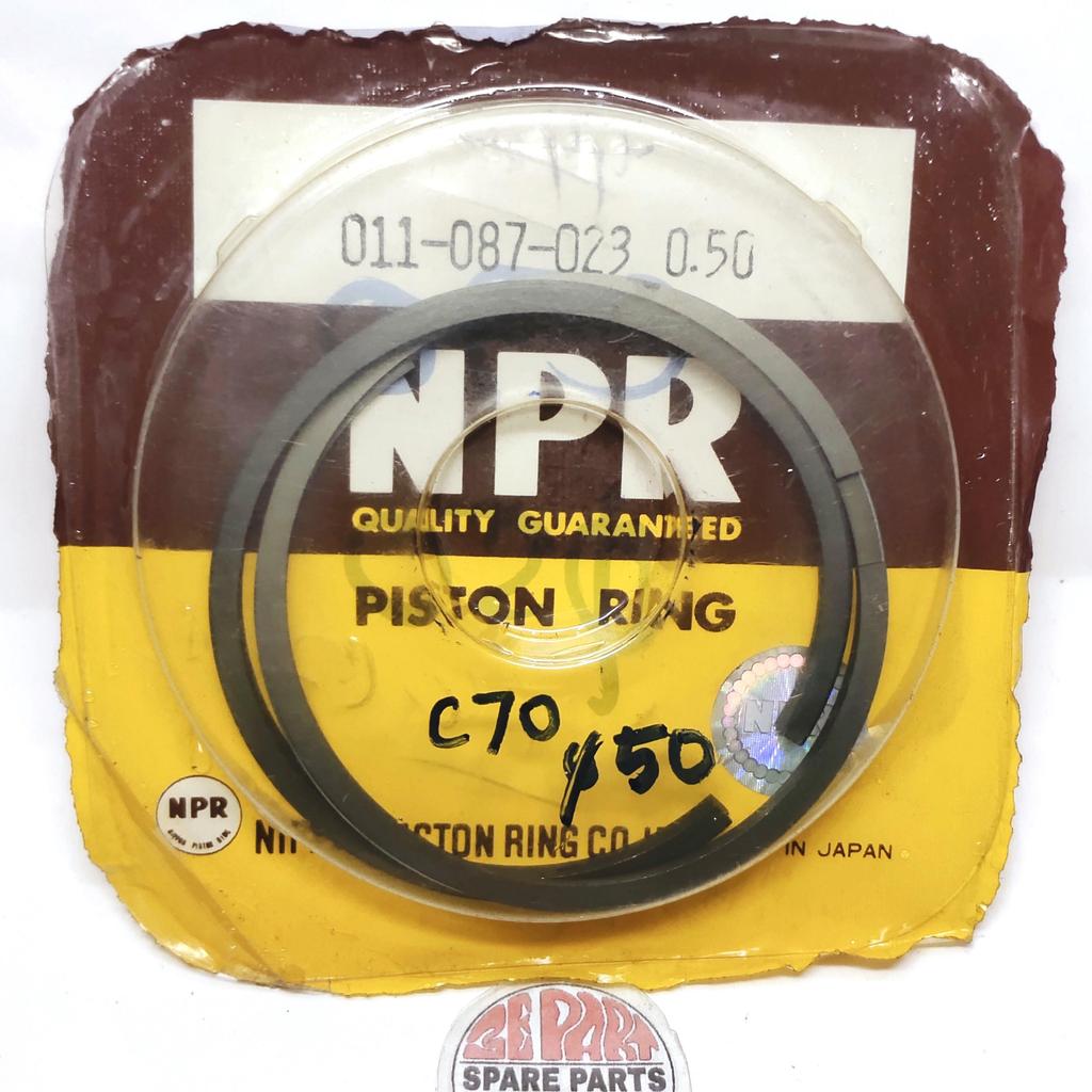 [3E อะไหล่และ Acc] Ring seher C70 MK2 MK3 087 ขนาด 50 แหวนลูกสูบ NPR Honda C70 Oversize 50 Rare Item