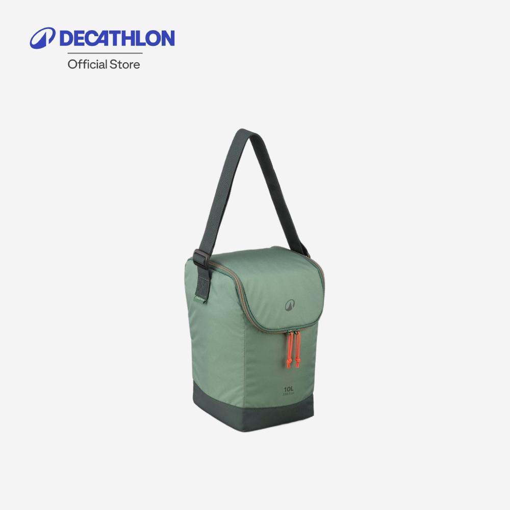 Decathlon Flexible,Isothermal,Compact Cooler Box For Camping กระเป๋าเก็บความเย็นยืดหยุ่น รุ่น 100 ความจุ 10 ลิตร - Green