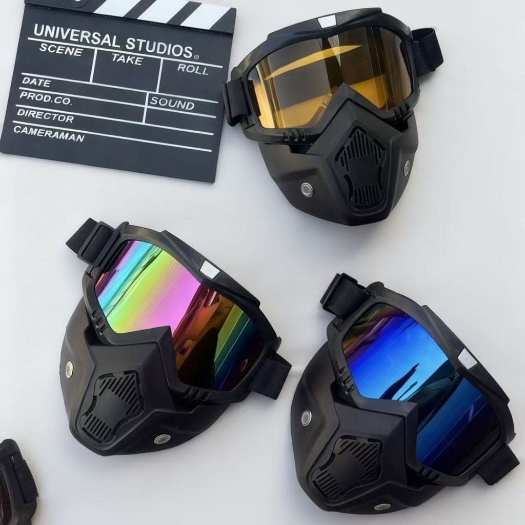 Face Shield Goggles Cycling Goggles Face Shield Goggles รถออฟโรดกีฬารถจักรยานยนต์เขา