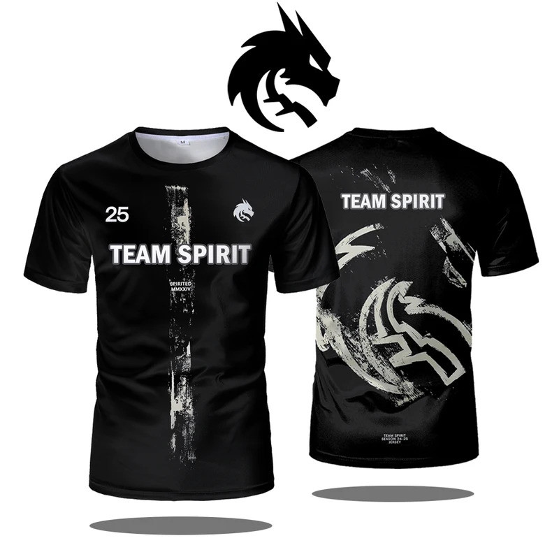 เสื้อEsports CS2 ทีมSpirit ใหม่ เสื้อDonk T สำหรับCSGO เหมาะสำหรับผู้ชายและผู้หญิง
