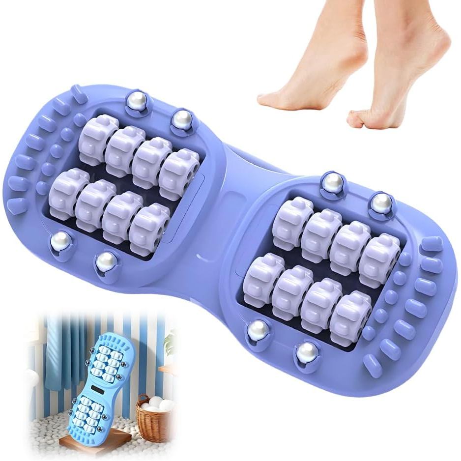 ลูกกลิ้งนวดเท้าคู่ Foot Massage Roller แบบพกพา สำหรับนวดฝ่าเท้า ผ่อนคลายเท้า และใช้งานที่บ้าน