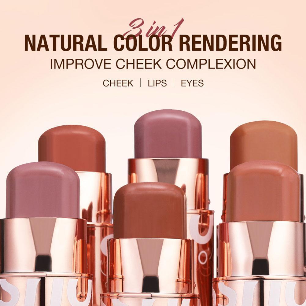 O.two.o Makeup Blush Stick Natural Long-lasting Moisturizing Cream Blusher Face Makeup R1v0