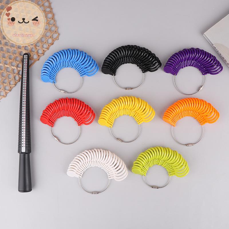 Chee Jewellery เครื่องมือแหวนขนาด Mandrel Stick Finger Gauge แหวน Sizer วัดเครื่องประดับชุดเครื่องมือแหวนขนาดแฟชั่น Jewellery เครื่องมือ EN