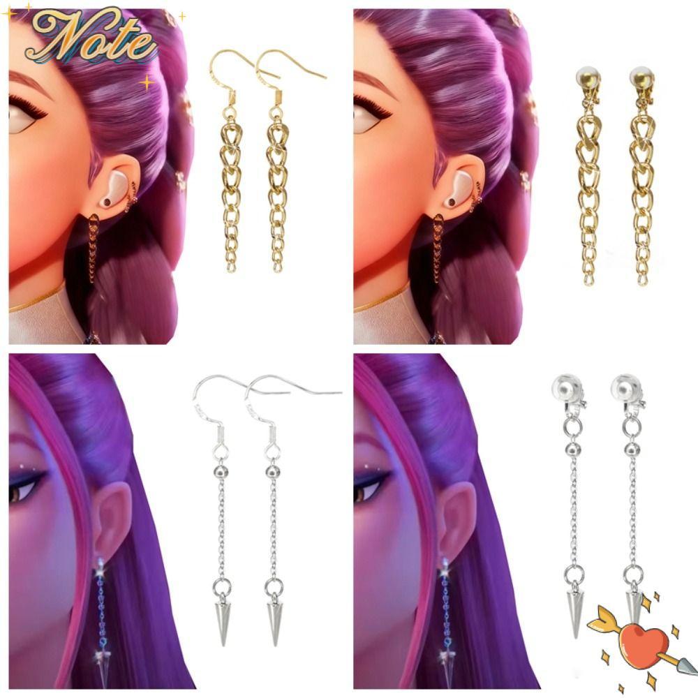 NOTEE หูจี้.Cosplay สำหรับ Zoey จากDemon Hunters พร้อมใช้งานเป็นของขวัญ Halloween