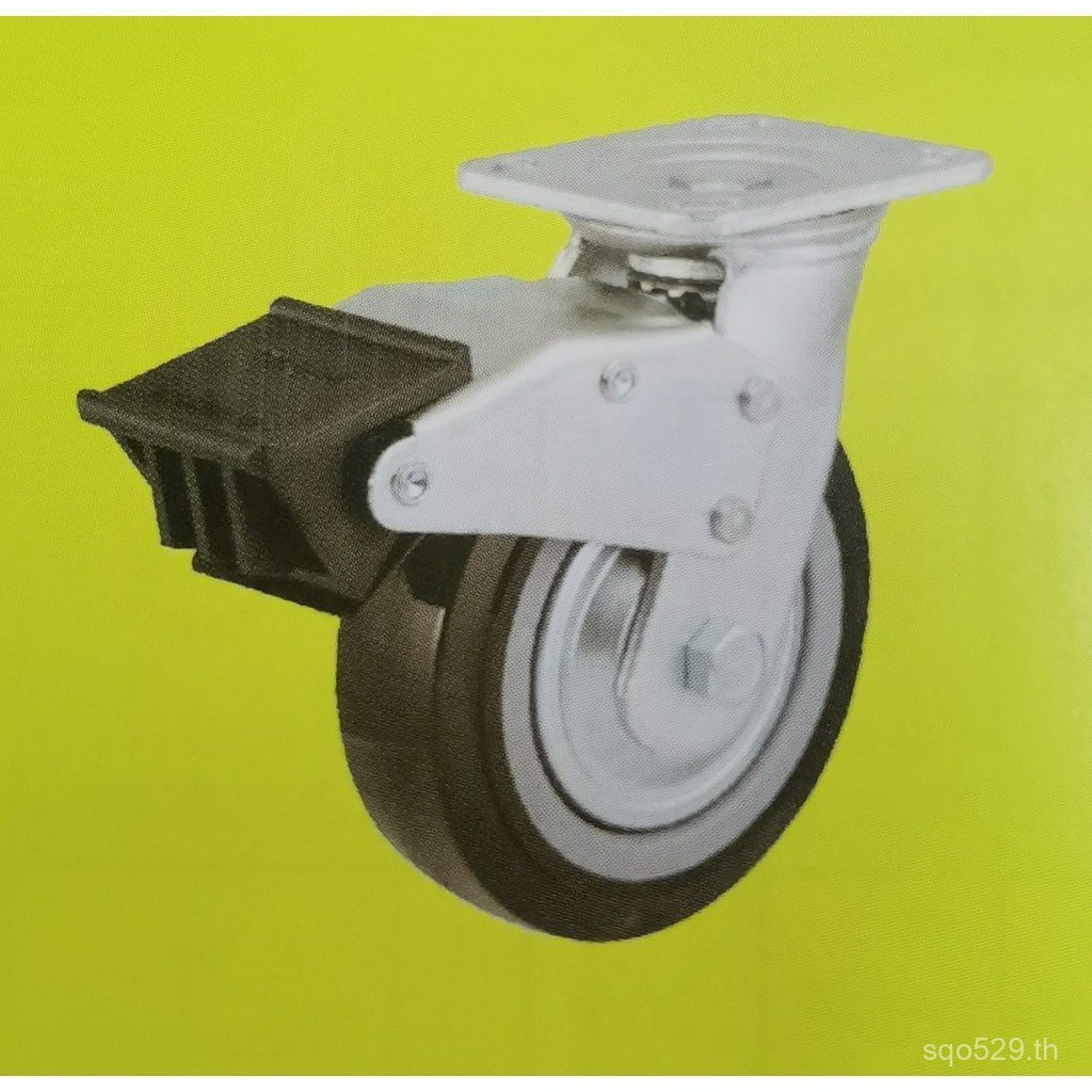 ขายส่ง GLOBE ล้อ Heavy Duty สีดําคู่แบริ่งของแท้โรงงานเบรคล้อยูรีเทน Universal 17 ซม.Universal ล้อ S