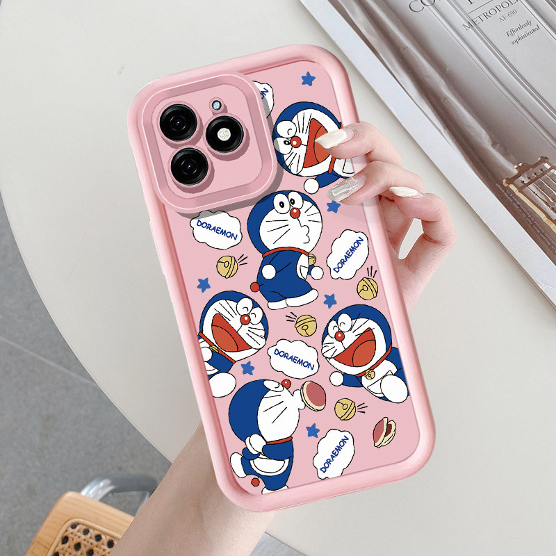 น่ารักการ์ตูน Doraemon pout สําหรับ infinix Hot 8 9 PRO X6511 X6823C X650C สมาร์ท 6 PLUS Hot 12 20 30 Play NOTE 12 30 PRO X655 X6816 X6826 X6825 X678B กันกระแทกปกอ่อน ราคา ถูกที่สุด ดีลบีเคเค แกลเลอรีภาพที่ 8