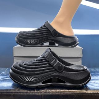 ฤดูร้อนสวมใส่ Anti-Slip Hole รองเท้าผู้ชายผู้หญิงหนา Soled S…