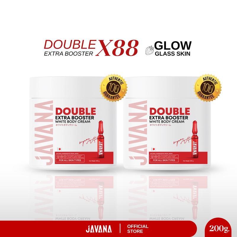 11.11 [ โปร 2 กระปุก ] JAVANA DOUBLE EXTRA BOOSTER  WHITE BODY CREAM 200g. บูสเตอร์จาวาน่า สำหรับผิว