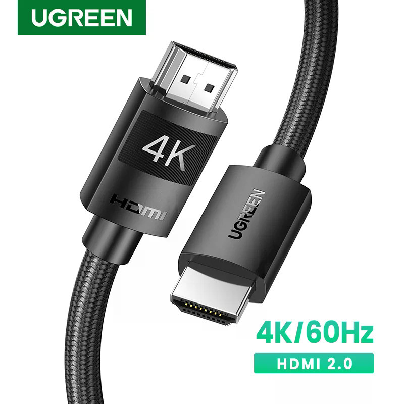UGREEN สาย HDMI เข้ากันได้กับ 2.0 4K/60Hz 3D HDMI-ใช้งานร่วมกับ 4K สําหรับ RTX 3080 PS4 Xbox TV