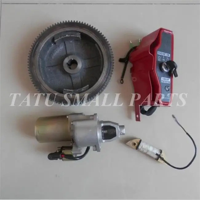 GX270 4KW ไฟฟ้า START ชุดสําหรับ HONDA GX240 8 ~ 9HP 242CC 270CC 3.5KW STARTER มอเตอร์ KEY SWITCH กล