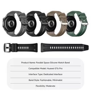 สายซิลิโคนสําหรับนาฬิกา Huawei GT6 Pro 46 มม.Quick Release Sports Band สร้อยข้อมือ correa สําหรับ Huawei GT6 46 มม.อุปกรณ์เสริมเข็มขัดผู้ชาย