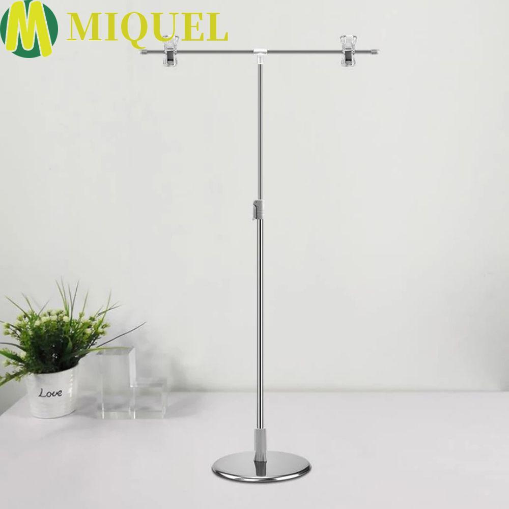 MIQUEL ขาตั้งฉากหลังสําหรับสตูดิโอถ่ายภาพอุปกรณ์ถ่ายภาพเดสก์ท็อปขาตั้งฉากหลังขาตั้งโปสเตอร์สแตนเลสปร