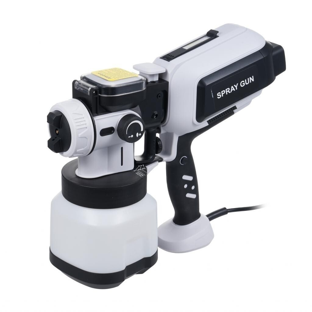 officestucioSG Paint Sprayer Spray Volume Control Electric Gun 1200ML 650W With LED Light 3 Replacea