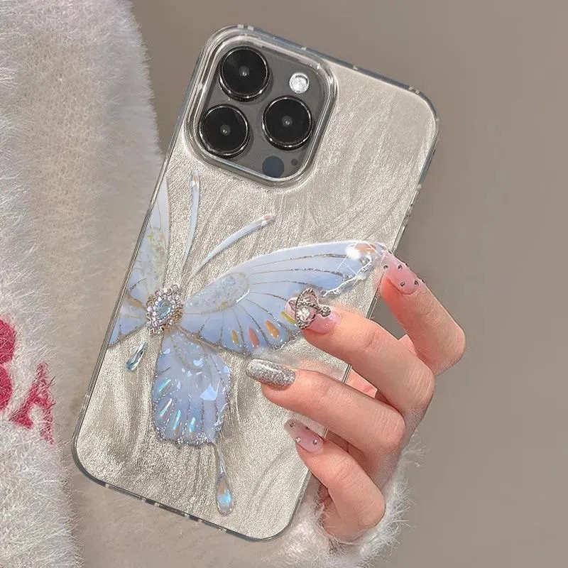 เคสผีเสื้อTPU Samsung iPhone OPPO VIVO Samsung a15 a55 s24 s25 ultra a02 a03 a04 a05 a11 iPhone 11 1
