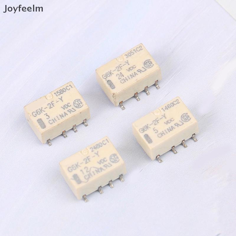YFE อเนกประสงค์รีเลย์สัญญาณรีเลย์ SMD G6K-2FY สัญญาณรีเลย์ 8PIN สําหรับสัญญาณรีเลย์ DC 3V 5V 12V 24V