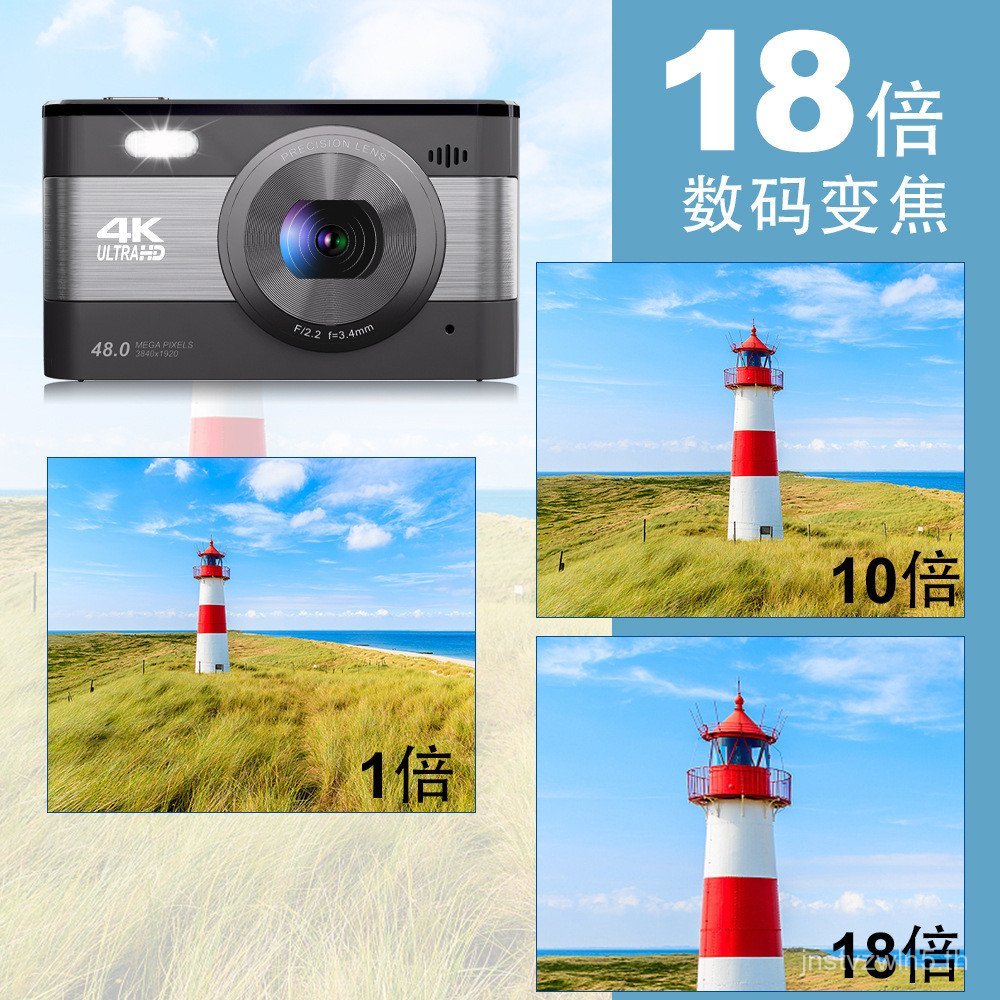 Influencer Same Style Portable 4K Portable HD Camera Pocket Retro Digital Camera Outdoor Camera