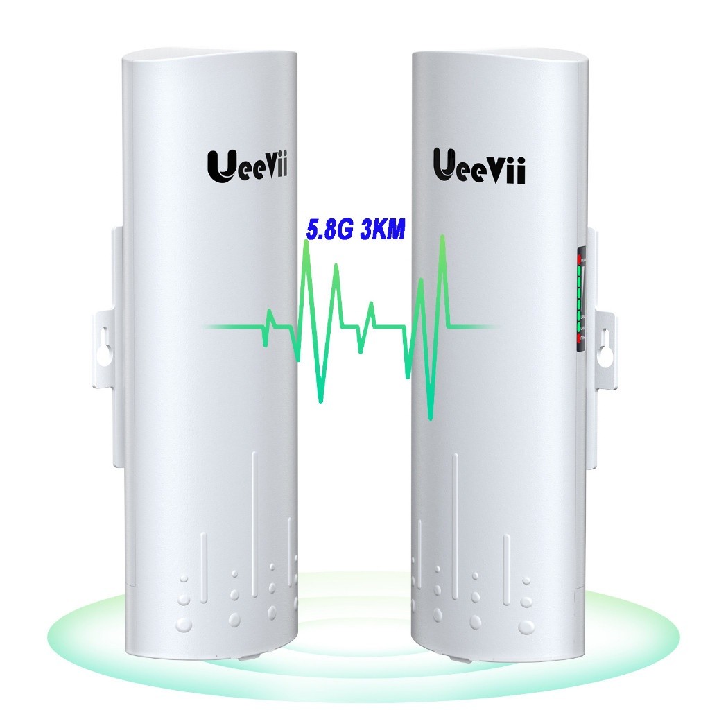UeeVii CPE820 5.8G 1Gbps Point to Point Bridge Gigabit High Speed WiFi Outdoor CPE 2Pack with 16dBi 
