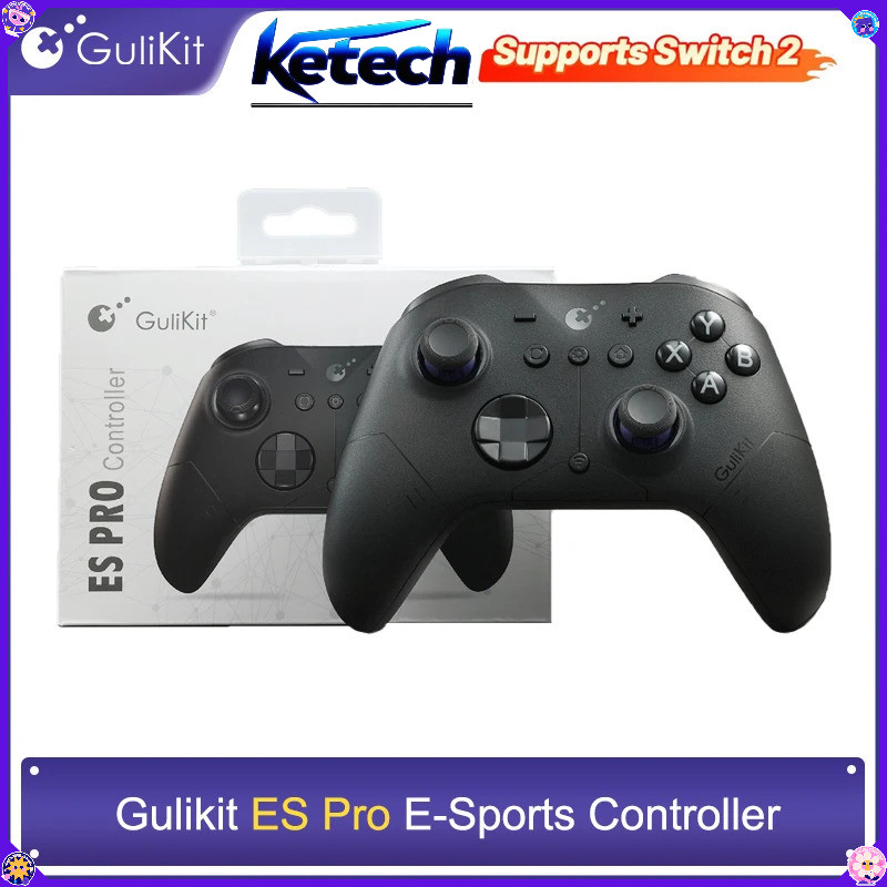 GuliKit ES Pro E-sports Controller สําหรับ Nintendo Switch / Switch 2, PC, Windows, Android Wake-up 