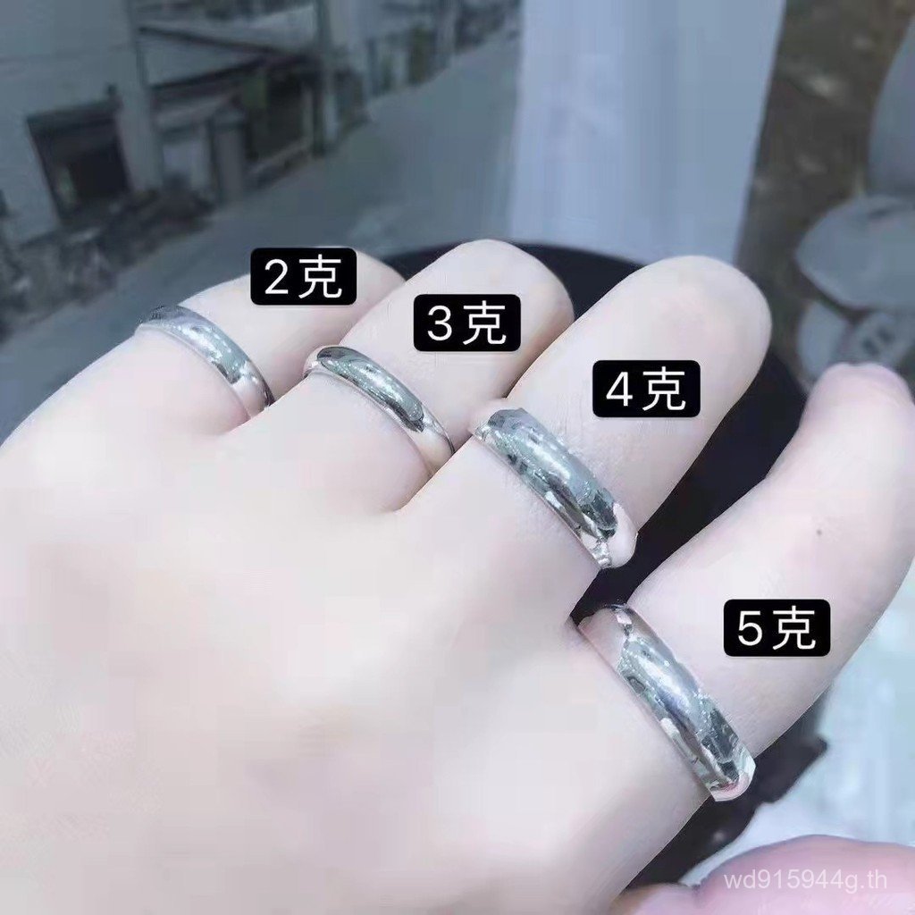 Simple คู่เครื่องประดับแหวนธรรมดาแหวนคู่ ins999 ออกแบบเงินบริสุทธิ์ผู้ชาย High-End Niche เงินสเตอร์ล