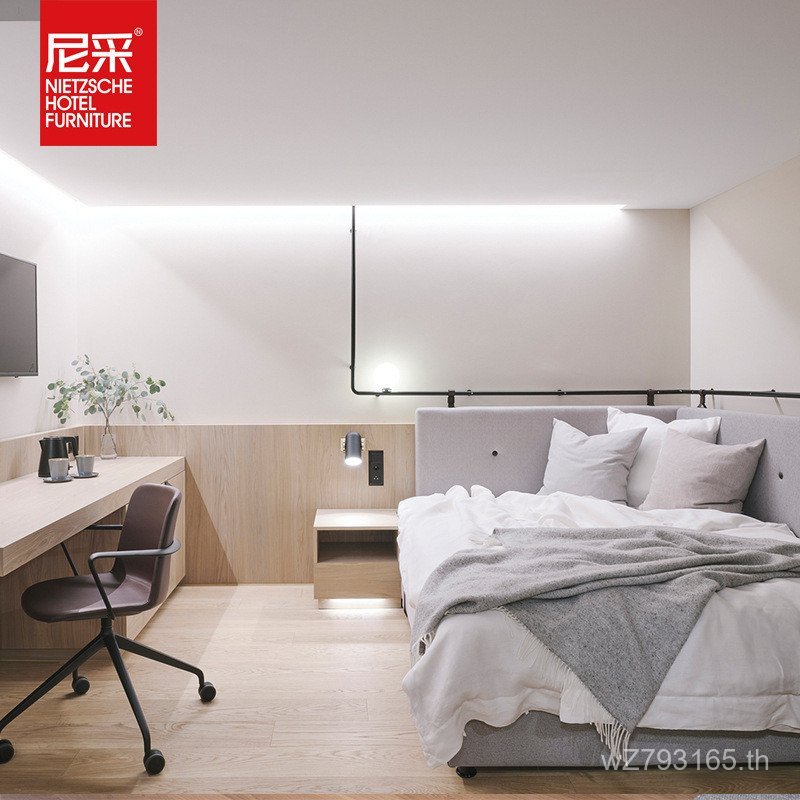 ล็อบบี้โรงแรม B & B Room Style Suite Full Set Room Modern Simple Furniture Cream Furniture Boutique 