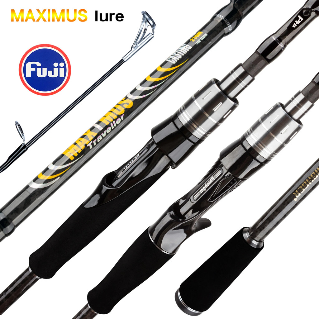 Lure Fishing Rod 1.8m - 3.0m Carbon Fiber Beautiful Lightweight Travel-Friendly