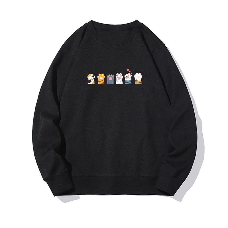 เสื้อสเวตเชิ้ตคอกลม แขนยาว พิมพ์ลายแฟชั่น ทรงโอเวอร์ไซส์ สำหรับผู้ชาย/ผู้หญิง (จัดส่งกรุงเทพ COD)