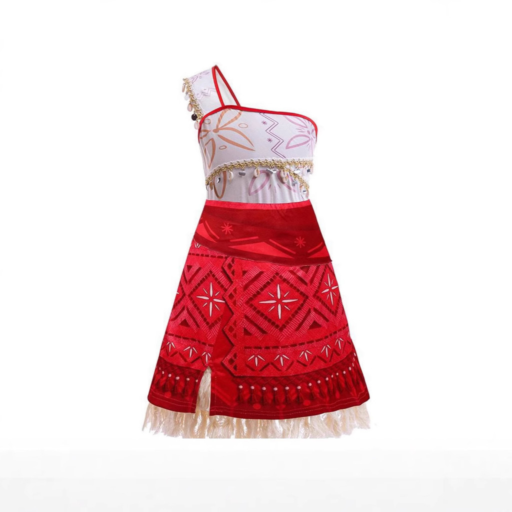 ชุดเดรสเด็กหญิง moana moana เครื่องแต่งกาย moana ชุดการแสดงบนเวทีชุดเจ้าหญิง z11.04