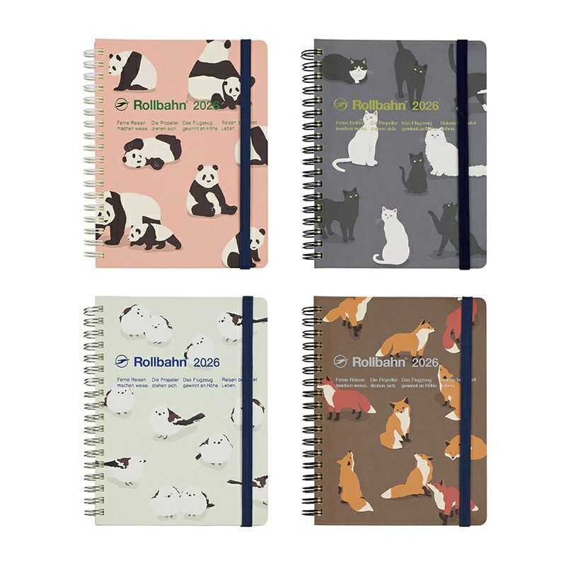 DELFONICS Rollbahn Diary Gantt Chart Animal L 2026 (Starts Oct 2025)ㅤDirect From Japan
