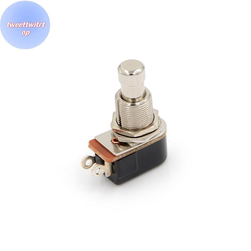 DOUSUN ใหม่ไฟฟ้ากีตาร์สวิทช์ Momentary Push Button Foot Switch SPST TH