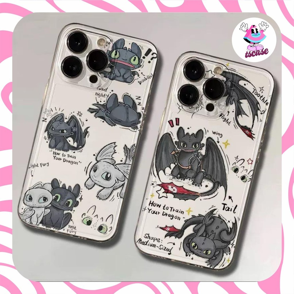 DRAGON TOOTHLESS ANGEL EYE PRINTING กรณี oppo a3x a60 a78 a18 5g a83 a39 a57 2016 a38 a37 f7 f5 a76 