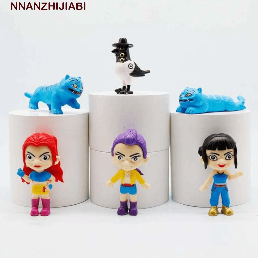 NANZHIJIABI 5\6\8\12\18 ชิ้น Demon Hunters ของเล่น, การ์ตูน HUNTR/X ของเล่นตกแต่ง, หวาน Zoey Mira My