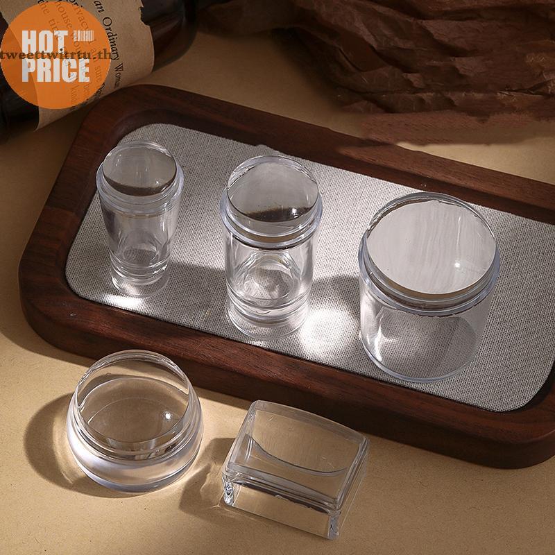 TRTU ซิลิโคนโปร่งใสเล็บชุดปั๊มฝรั่งเศสสําหรับเล็บแผ่นแสตมป์ภาษาโปลิชคําแม่แบบซีล Stamper Scraper TH - รูปที่ 2